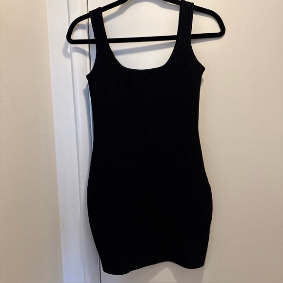 Princess Polly Black Ribbed Knit Top - Picture 1 of 4